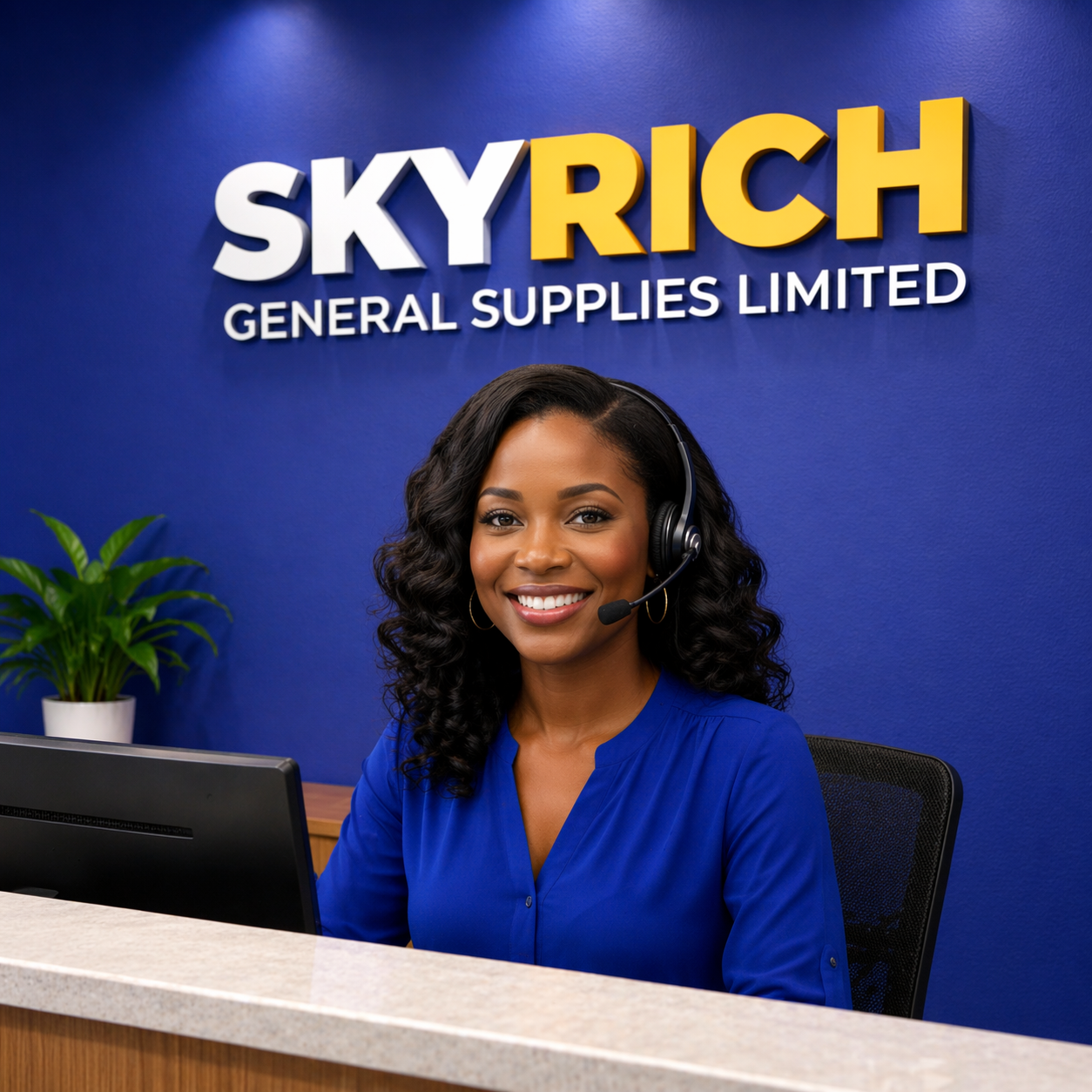 Skyrich reception and customer support team